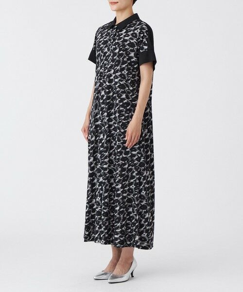 EVEX by KRIZIA  (大きいサイズ) / エヴェックス バイ クリツィア (オオキイサイズ) ロング・マキシ丈ワンピース | 【L】【接触冷感】【UV対策】【マシンウォッシャブル】カモフラパンサーワンピース | 詳細3