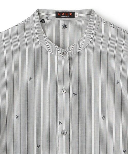 EVEX by KRIZIA  (大きいサイズ) / エヴェックス バイ クリツィア (オオキイサイズ) その他トップス | 【L】【マシンウォッシャブル】ストライプジャカードプルオーバーブラウス | 詳細2