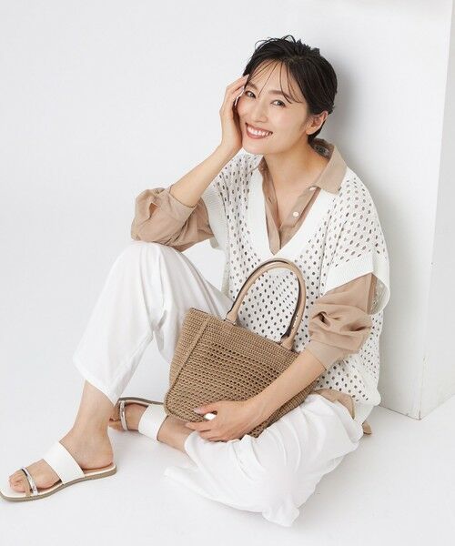 EVEX by KRIZIA  (大きいサイズ) / エヴェックス バイ クリツィア (オオキイサイズ) その他トップス | 【L】【接触冷感】【ウォッシャブル】シアーボイルロングシャツ | 詳細3