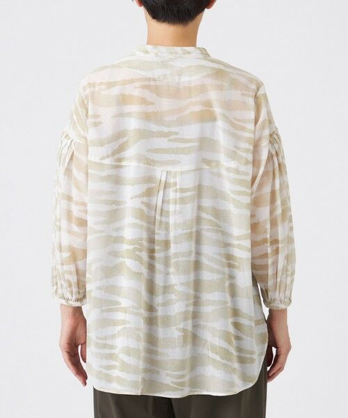 EVEX by KRIZIA  (大きいサイズ) / エヴェックス バイ クリツィア (オオキイサイズ) その他トップス | 【L】【接触冷感】【ウォシャブル】シアーボイルゼブラプルオーバーブラウス | 詳細4