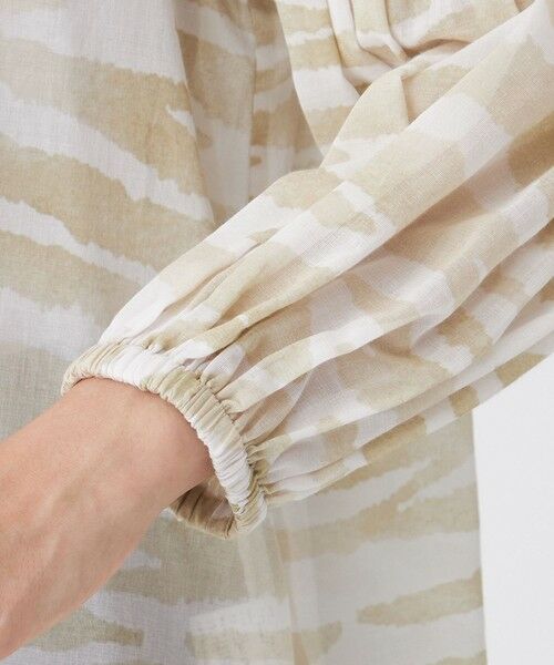 EVEX by KRIZIA  (大きいサイズ) / エヴェックス バイ クリツィア (オオキイサイズ) その他トップス | 【L】【接触冷感】【ウォシャブル】シアーボイルゼブラプルオーバーブラウス | 詳細5