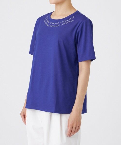 EVEX by KRIZIA  (大きいサイズ) / エヴェックス バイ クリツィア (オオキイサイズ) その他トップス | 【L】【接触冷感】【ウォッシャブル】ネックエンブロイダリーカットソー | 詳細7