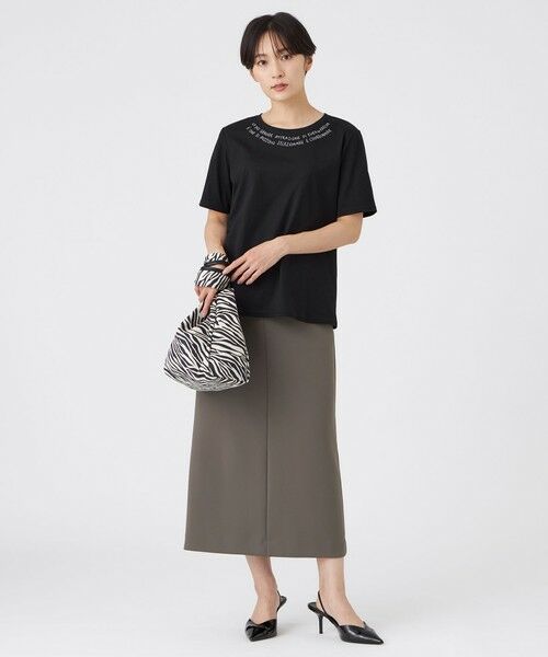 EVEX by KRIZIA  (大きいサイズ) / エヴェックス バイ クリツィア (オオキイサイズ) その他トップス | 【L】【接触冷感】【ウォッシャブル】ネックエンブロイダリーカットソー | 詳細2