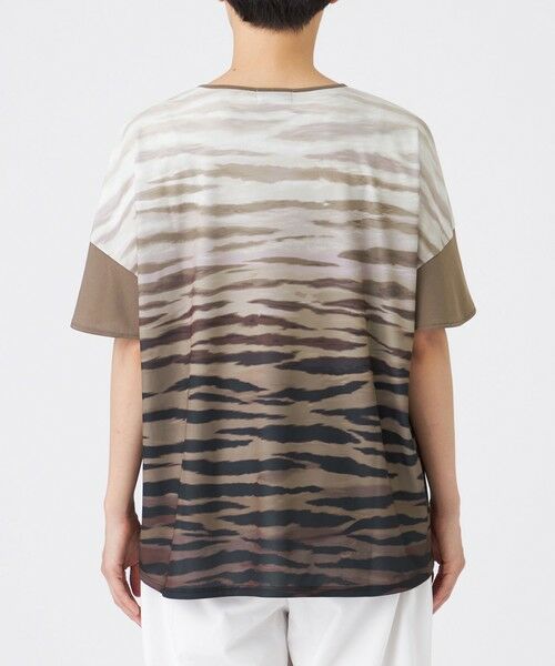 EVEX by KRIZIA  (大きいサイズ) / エヴェックス バイ クリツィア (オオキイサイズ) その他トップス | 【L】【接触冷感】【ウォッシャブル】グラデーションゼブラカットソー | 詳細5