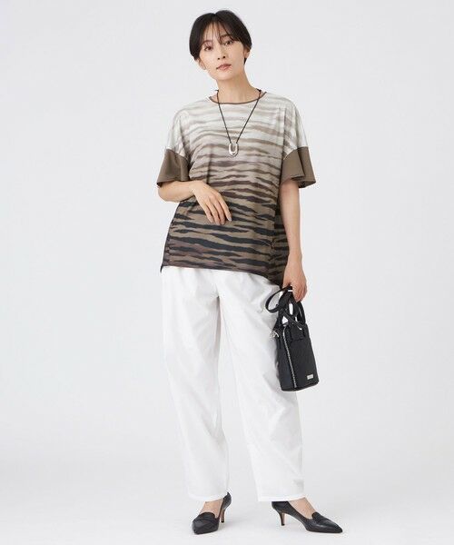 EVEX by KRIZIA  (大きいサイズ) / エヴェックス バイ クリツィア (オオキイサイズ) その他トップス | 【L】【接触冷感】【ウォッシャブル】グラデーションゼブラカットソー | 詳細2