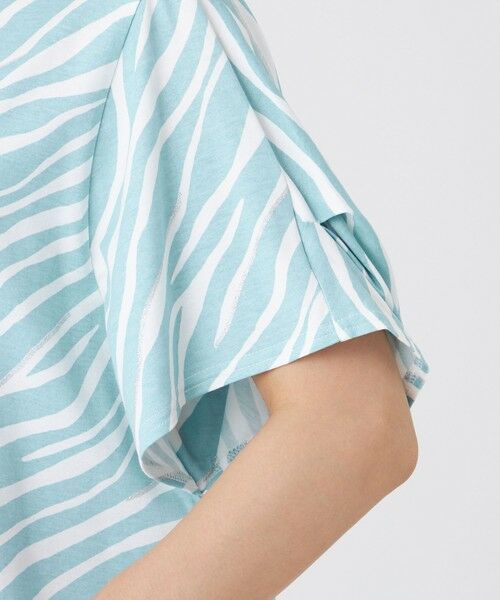 EVEX by KRIZIA  (大きいサイズ) / エヴェックス バイ クリツィア (オオキイサイズ) その他トップス | 【L】【ウォッシャブル】フローゼブラグリッタープリントカットソー | 詳細7