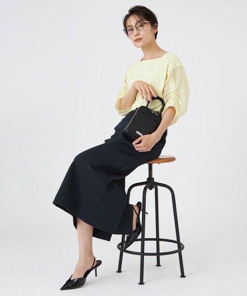 EVEX by KRIZIA  (大きいサイズ) / エヴェックス バイ クリツィア (オオキイサイズ) その他トップス | 【L】【ウォッシャブル】メッシュコンビカットソー | 詳細3