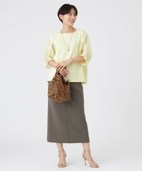 EVEX by KRIZIA  (大きいサイズ) / エヴェックス バイ クリツィア (オオキイサイズ) その他トップス | 【L】【ウォッシャブル】メッシュコンビカットソー | 詳細2