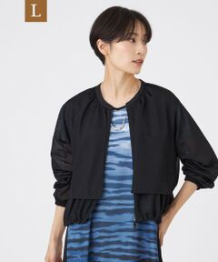 EVEX by KRIZIA  (大きいサイズ) / エヴェックス バイ クリツィア (オオキイサイズ) その他トップス | 【L】【ウォッシャブル】シアージャージージャケット