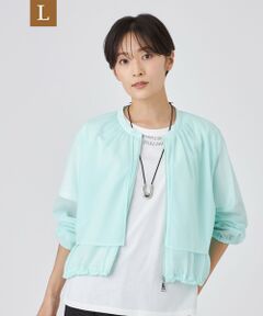 EVEX by KRIZIA  (大きいサイズ) / エヴェックス バイ クリツィア (オオキイサイズ) その他トップス | 【L】【ウォッシャブル】シアージャージージャケット