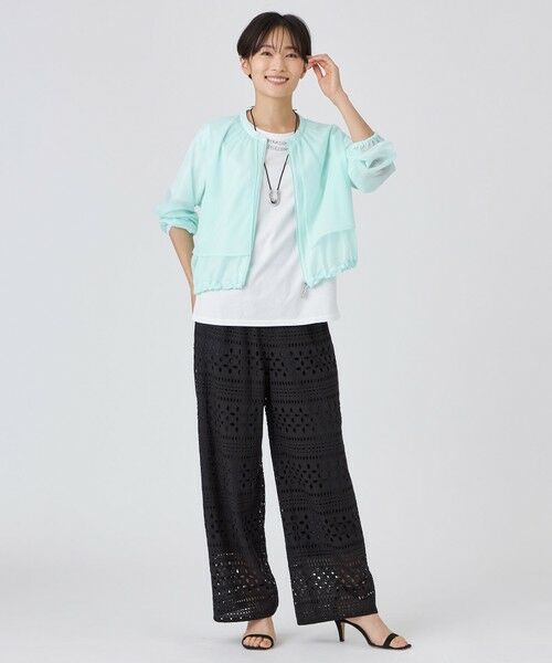 EVEX by KRIZIA  (大きいサイズ) / エヴェックス バイ クリツィア (オオキイサイズ) その他トップス | 【L】【ウォッシャブル】シアージャージージャケット | 詳細4