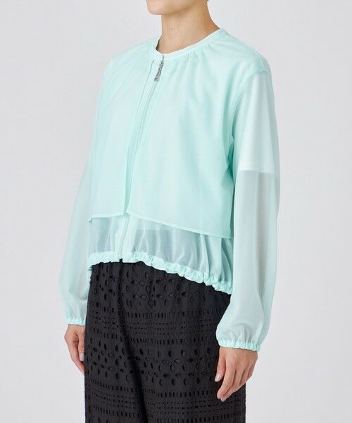 EVEX by KRIZIA  (大きいサイズ) / エヴェックス バイ クリツィア (オオキイサイズ) その他トップス | 【L】【ウォッシャブル】シアージャージージャケット | 詳細9