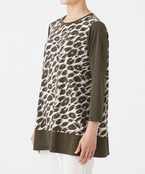 EVEX by KRIZIA  (大きいサイズ) / エヴェックス バイ クリツィア (オオキイサイズ) その他トップス | 【L】【接触冷感】【UV対策】【マシンウォッシャブル】カモフラパンサーチュニックカットソー | 詳細4