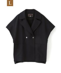 EVEX by KRIZIA  (大きいサイズ) / エヴェックス バイ クリツィア (オオキイサイズ) ベスト | 【L】【防しわ】【イージーケア】【マシンウォッシャブル】オータムタンブラーポンチョジレ