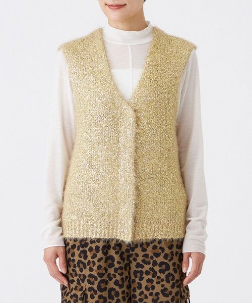 EVEX by KRIZIA  (大きいサイズ) / エヴェックス バイ クリツィア (オオキイサイズ) その他トップス | 【L】【ウォッシャブル】メタリックヤーンニットベスト | 詳細3