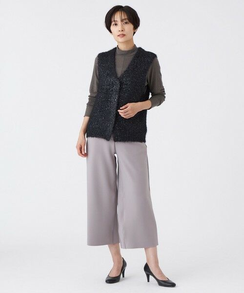 EVEX by KRIZIA  (大きいサイズ) / エヴェックス バイ クリツィア (オオキイサイズ) その他トップス | 【L】【ウォッシャブル】メタリックヤーンニットベスト | 詳細1