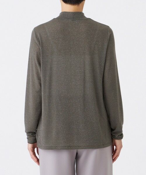 EVEX by KRIZIA  (大きいサイズ) / エヴェックス バイ クリツィア (オオキイサイズ) その他トップス | 【L】【ウォッシャブル】シアーラメジャージーハイネックカットソー | 詳細5