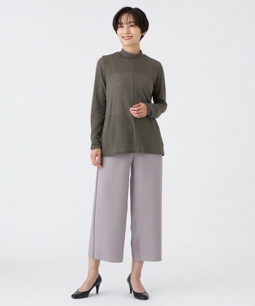 EVEX by KRIZIA  (大きいサイズ) / エヴェックス バイ クリツィア (オオキイサイズ) その他トップス | 【L】【ウォッシャブル】シアーラメジャージーハイネックカットソー | 詳細2