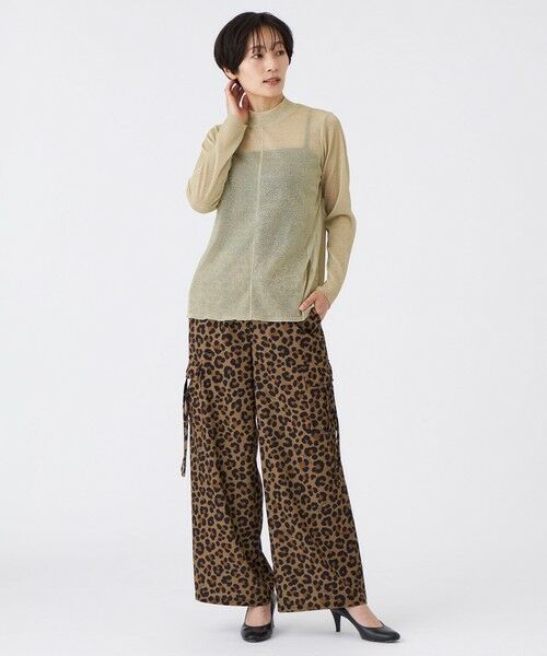 EVEX by KRIZIA  (大きいサイズ) / エヴェックス バイ クリツィア (オオキイサイズ) その他トップス | 【L】【マシンウォッシャブル】グリッタージャージーハイネックカットソー | 詳細1