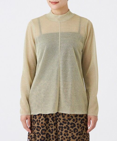 EVEX by KRIZIA  (大きいサイズ) / エヴェックス バイ クリツィア (オオキイサイズ) その他トップス | 【L】【マシンウォッシャブル】グリッタージャージーハイネックカットソー | 詳細2