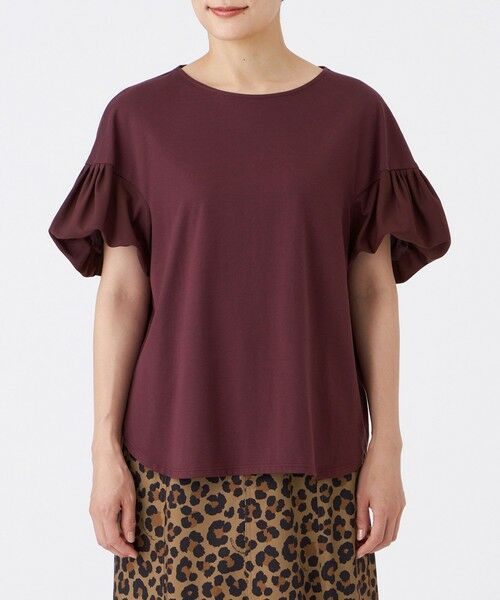 EVEX by KRIZIA  (大きいサイズ) / エヴェックス バイ クリツィア (オオキイサイズ) その他トップス | 【L】【接触冷感】【マシンウォッシャブル】スパンローンコンビカットソー | 詳細4