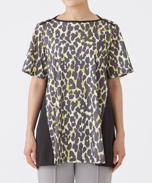 EVEX by KRIZIA  (大きいサイズ) / エヴェックス バイ クリツィア (オオキイサイズ) その他トップス | 【L】【接触冷感】【マシンウォッシャブル】パンサードットチュニックカットソー | 詳細4