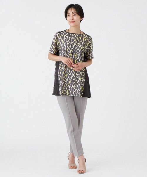 EVEX by KRIZIA  (大きいサイズ) / エヴェックス バイ クリツィア (オオキイサイズ) その他トップス | 【L】【接触冷感】【マシンウォッシャブル】パンサードットチュニックカットソー | 詳細1