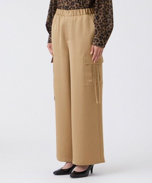 EVEX by KRIZIA  (大きいサイズ) / エヴェックス バイ クリツィア (オオキイサイズ) その他パンツ | 【L】【マシンウォッシャブル】ソフトサテンカーゴパンツ | 詳細3