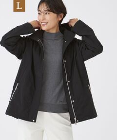EVEX by KRIZIA  (大きいサイズ) / エヴェックス バイ クリツィア (オオキイサイズ) その他アウター | 【L】【カタログ掲載】【はっ水・マシンウォッシャブル】グレイスメモリーフーデッドブルゾン