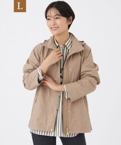 EVEX by KRIZIA  (大きいサイズ) / エヴェックス バイ クリツィア (オオキイサイズ) その他アウター | 【L】【カタログ掲載】【はっ水・マシンウォッシャブル】グレイスメモリーフーデッドブルゾン