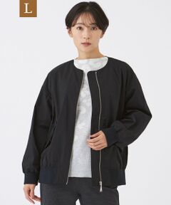 EVEX by KRIZIA  (大きいサイズ) / エヴェックス バイ クリツィア (オオキイサイズ) その他アウター | 【L】【はっ水・マシンウォッシャブル】グレイスメモリーノーカラーブルゾン