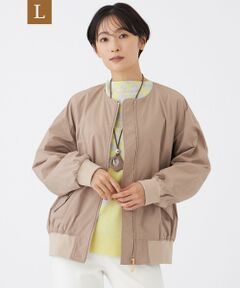 EVEX by KRIZIA  (大きいサイズ) / エヴェックス バイ クリツィア (オオキイサイズ) その他アウター | 【L】【はっ水・マシンウォッシャブル】グレイスメモリーノーカラーブルゾン