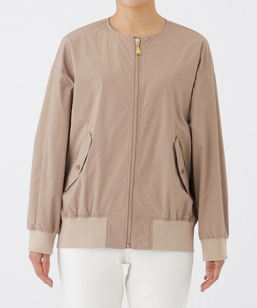 EVEX by KRIZIA  (大きいサイズ) / エヴェックス バイ クリツィア (オオキイサイズ) その他アウター | 【L】【はっ水・マシンウォッシャブル】グレイスメモリーノーカラーブルゾン | 詳細3