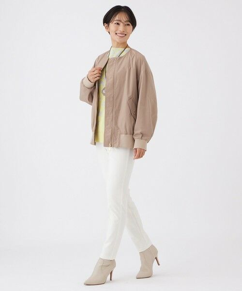 EVEX by KRIZIA  (大きいサイズ) / エヴェックス バイ クリツィア (オオキイサイズ) その他アウター | 【L】【はっ水・マシンウォッシャブル】グレイスメモリーノーカラーブルゾン | 詳細2