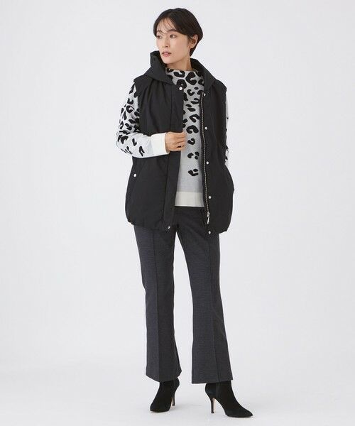 EVEX by KRIZIA  (大きいサイズ) / エヴェックス バイ クリツィア (オオキイサイズ) ベスト | 【L】【カタログ掲載】【はっ水・マシンウォッシャブル】グレイスメモリーフーデッドジレ | 詳細1