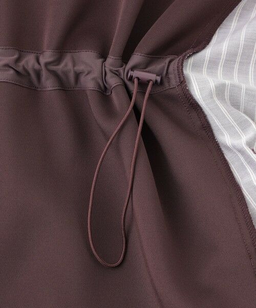 EVEX by KRIZIA  (大きいサイズ) / エヴェックス バイ クリツィア (オオキイサイズ) ロング・マキシ丈ワンピース | 【L】【カタログ掲載品】【ウォッシャブル】ストライプジャカードコンビワンピース | 詳細10