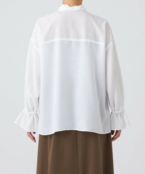 EVEX by KRIZIA  (大きいサイズ) / エヴェックス バイ クリツィア (オオキイサイズ) その他トップス | 【L】【マシンウォッシャブル】スパンローンボウタイブラウス | 詳細6