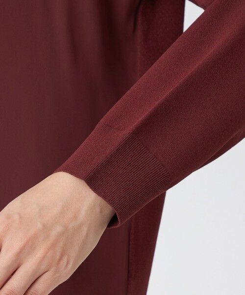 EVEX by KRIZIA  (大きいサイズ) / エヴェックス バイ クリツィア (オオキイサイズ) その他トップス | 【L】【ウォッシャブル】レーヨンストレッチニットコンビカーディガン | 詳細6