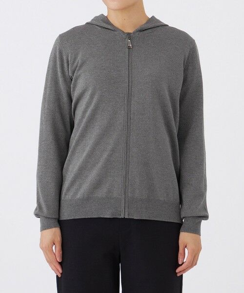 EVEX by KRIZIA  (大きいサイズ) / エヴェックス バイ クリツィア (オオキイサイズ) その他トップス | 【L】【カタログ掲載】【ウォッシャブル】ラメハイゲージニットパーカー | 詳細4