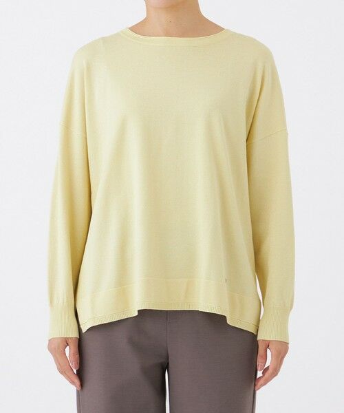 EVEX by KRIZIA  (大きいサイズ) / エヴェックス バイ クリツィア (オオキイサイズ) その他トップス | 【L】【ウォッシャブル】ラメハイゲージニットボートネックプルオーバー | 詳細5