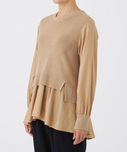 EVEX by KRIZIA  (大きいサイズ) / エヴェックス バイ クリツィア (オオキイサイズ) その他トップス | 【L】【カタログ掲載】【ウォッシャブル】ドビーストライプシャツコンビニット | 詳細5