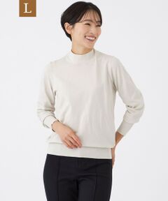 EVEX by KRIZIA  (大きいサイズ) / エヴェックス バイ クリツィア (オオキイサイズ) その他トップス | 【L】【カタログ掲載】【ウォッシャブル】ラメハイゲージニットハイネックプルオーバー