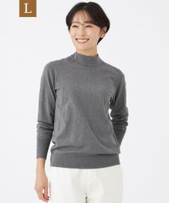 EVEX by KRIZIA  (大きいサイズ) / エヴェックス バイ クリツィア (オオキイサイズ) その他トップス | 【L】【カタログ掲載】【ウォッシャブル】ラメハイゲージニットハイネックプルオーバー