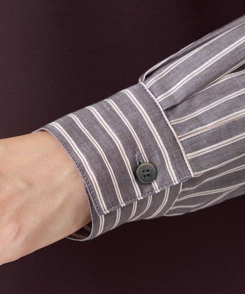 EVEX by KRIZIA  (大きいサイズ) / エヴェックス バイ クリツィア (オオキイサイズ) その他トップス | 【L】【ウォッシャブル】ストライプジャカードコンビプルオーバー | 詳細7