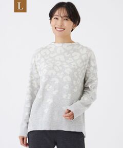 EVEX by KRIZIA  (大きいサイズ) / エヴェックス バイ クリツィア (オオキイサイズ) その他トップス | 【L】【カタログ掲載】【ウォッシャブル】パンサーグラデーションニットソー