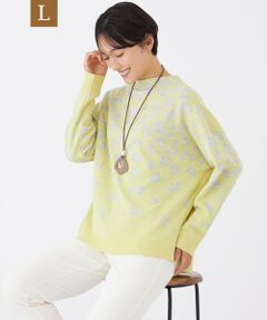 EVEX by KRIZIA  (大きいサイズ) / エヴェックス バイ クリツィア (オオキイサイズ) その他トップス | 【L】【カタログ掲載】【ウォッシャブル】パンサーグラデーションニットソー