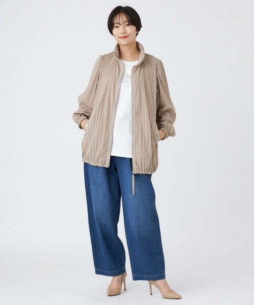 EVEX by KRIZIA  (大きいサイズ) / エヴェックス バイ クリツィア (オオキイサイズ) その他パンツ | 【L】【カタログ掲載品】【マシンウォッシャブル】パンチングデニムコンビタックバレルパンツ | 詳細2