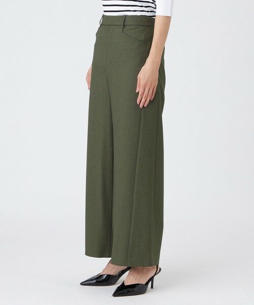 EVEX by KRIZIA  (大きいサイズ) / エヴェックス バイ クリツィア (オオキイサイズ) その他パンツ | 【L】【吸水速乾】【遮熱】【着用じわ防止】【ストレッチ性】ドライメランジワイドパンツ | 詳細7