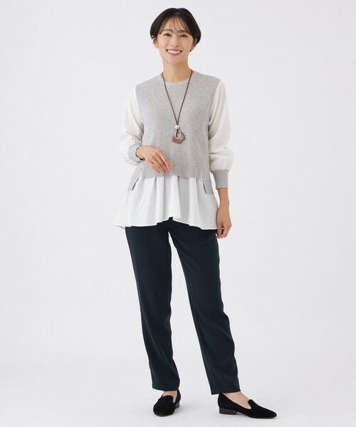 EVEX by KRIZIA (大きいサイズ) / エヴェックス バイ クリツィア (オオキイサイズ) その他パンツ | 【L】【カタログ掲載】【マシンウォッシャブル】ヴィーナスストレッチテーパードパンツ | 詳細1