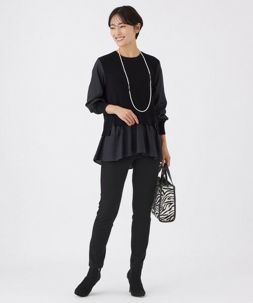 EVEX by KRIZIA (大きいサイズ) / エヴェックス バイ クリツィア (オオキイサイズ) その他パンツ | 【L】【ベストセラー】【マシンウォッシャブル・保温性・吸湿発熱】デュアルウォームテーパードパンツ | 詳細3